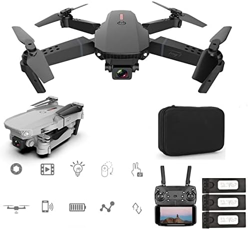 Дрон со двојна 4K HD преклопена воздушна камера, мини дрон со камера за деца и возрасни, роденденски подароци за далечински управувачки играчки,