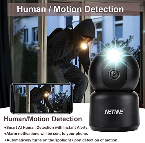 Netwe ​​4MP 5GHz/2.4GHz WiFi IP Diual Band Dual Band Home Home Wireless Camera For Dog Pet Baby Baby Nanny Monitor Camera Camer