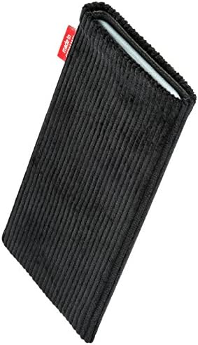 Fitbag Ретро црна обичај прилагодена ракав за Motorola Moto G Stylus 2021 | Направено во Германија | Покриена торбичка за ткаенина од ткаенина