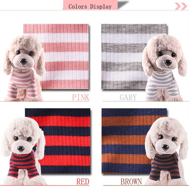 Топла плетена облека за миленичиња класичен палто со ленти Мал кучиња мачка со мачки, мечето зимска облека 4 xl