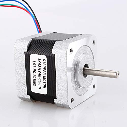 NEMA 17 Stepper Motor, 57oz-in 1nm 40mm 2 Кабел за жици од фаза 4 и конектор за 3D печатач/CNC 1.3A биполарен степер мотор за