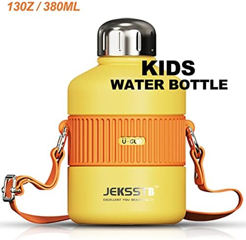 Jeksstb Не'рѓосувачки челик изолирано шише со вода - шише со спортска вода од 13 мл за деца и возрасни - вакуум со двојно giredид запечатено термичко