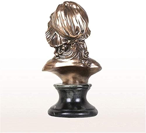 GFDJ колекционерски фигурини фигури фигури двојно капаче девојче имитација cuprum глава портрети европски стил модел за домашна декорација