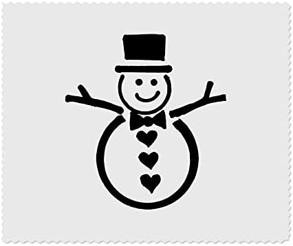Азиеда 2 x 'Среќен снежен човек' микрофибер леќи/чаши за чистење крпи за чистење
