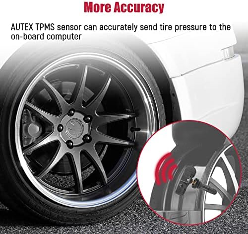 Autex TPMS сензор за монитор на притисок на гумата 434MHz 4PCS компатибилен со Cherokee | RAM меморија 1500/2500/3500 2014-202168249197AA