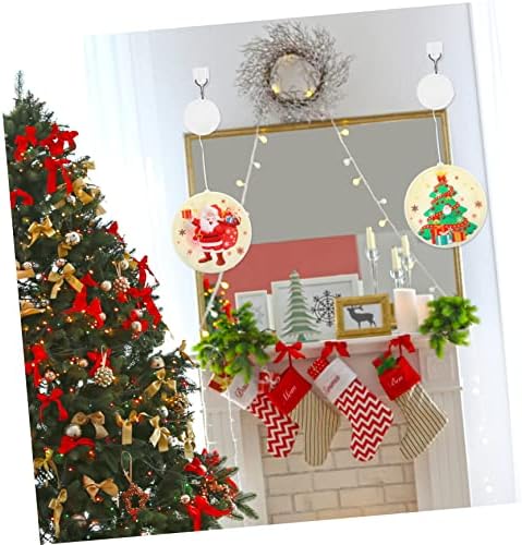 Весело 4 парчиња Божиќни светла Божиќна декоративна ламба хрситмас виси 3Д светла Дедо Мраз предводена светлина дома декорација
