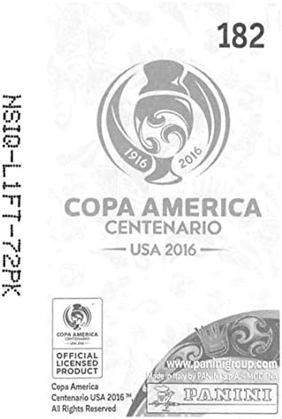 Panini Copa America Centenario Фудбалска налепница 182 Peru Foil Logo 2 инчи широк x 3 инчен високи налепници за албум