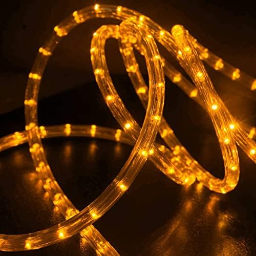 Wyzworks 100 стапки Портокалово пред -собрани LED -светла за проширување на јажето со 10 ', 25', 50 ', 150' опција - Божиќно Божиќно