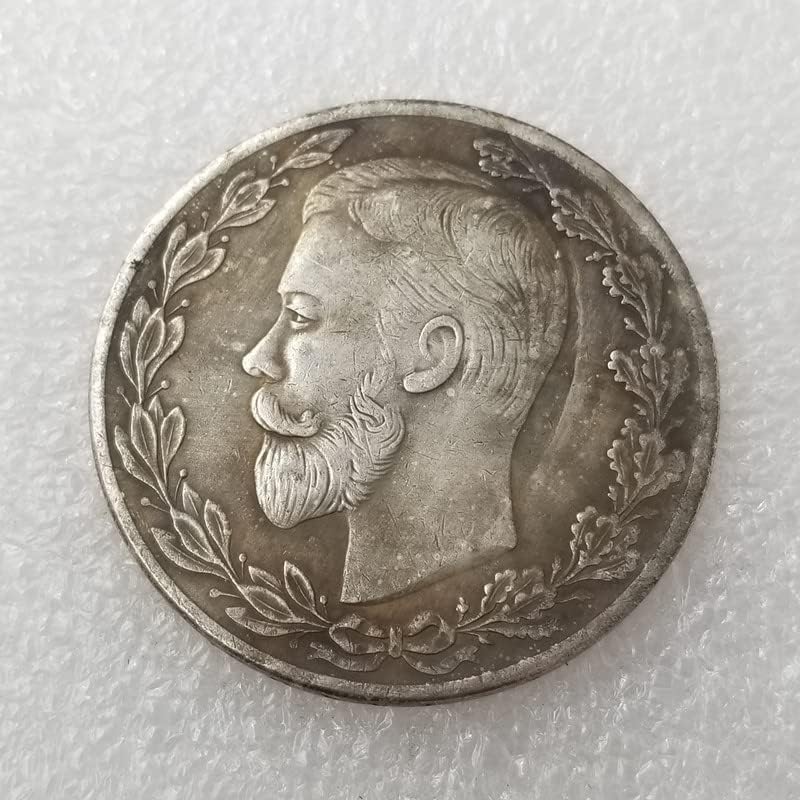 Антички занаети Руски бакарен сребрен сребрен сребрен долар сребрен круг Странски сребрен долар Антички колекција 3177