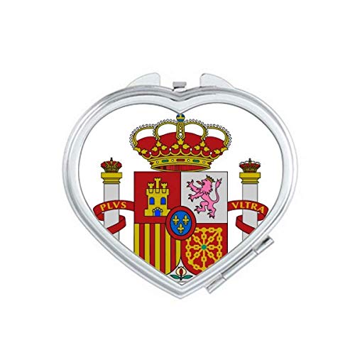 Шпанија Европа Национален амблем огледало за зголемување на патувањето Преносен рачен џеб шминка
