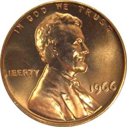 1966 Смс Специјален Сет За Нане Линколн Меморијален Цент АМЕРИКАНСКА Монета Пени