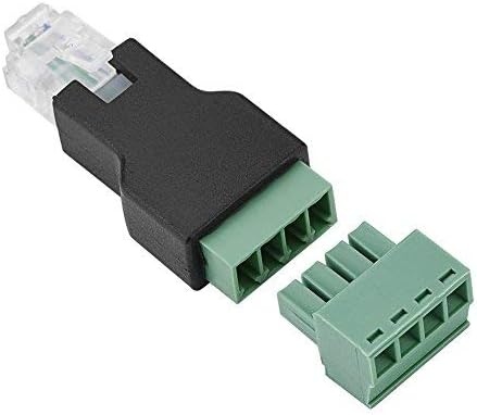 Приклучок За Адаптер За Завртки DEWIN-Мрежа RJ11 Ethernet 6P4C Машки до 4 Пински Завртки, Конвертор На Адаптер За Терминални Завртки