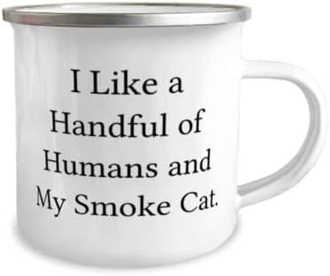 Подароци за специјални мачки за чад, ми се допаѓаат неколку луѓе и мојата мачка за чад, фенси празник 12oz кампер кригла од loversубителите на
