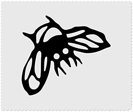 Azeeda 2 x 'стилизирана пчела' микрофибер леќи/чаши за чистење на крпи за чистење