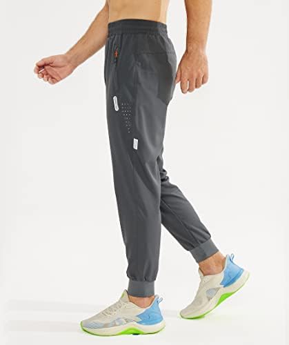 Атлетски панталони за џогирање на мажите од пуртоан, лесно суво пешачење, трчање, панталони за дишење, џогери затегнати џемпери