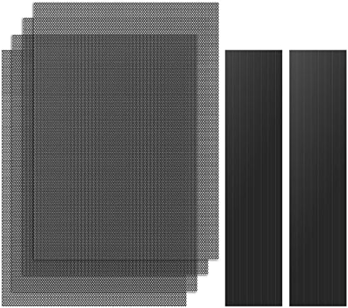 Moko 400x300mm Diy Компјутер Случај Прашина Филтер, [4 Пакет] Пвц Прашина Отпорни Магнетна Прашина Филтер Капак, КОМПЈУТЕР Решетката Скара Со