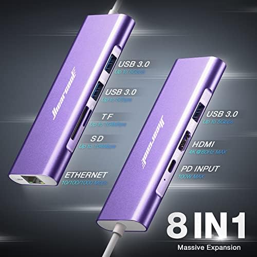 Hiearcool 8IN1 USB C Hub И 7IN1 USB C Dongle, Multiport Тип C До Hdmi Dock