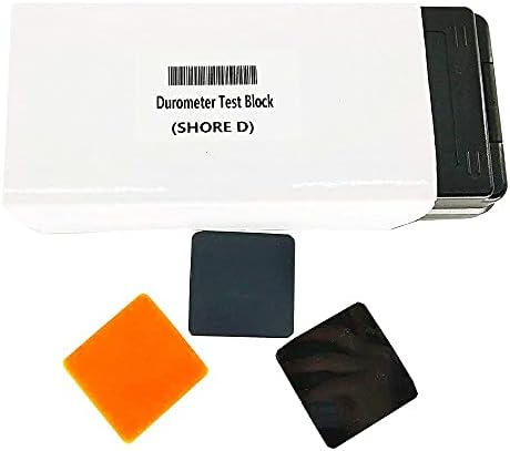 HFBTE Цврст Калибрација Блок Тип Д Дурометар Тест -Тест комплет Терен тест блок комплет со 3 различни блокови во боја на Дурометар,