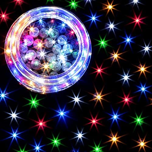 HAUSPROFI 100pcs Мини LED Светла, LED Балон Светла За Партија Украси Неонски Партија Светла За Фенери Велигденски Јајца Роденден Свадба Ноќта