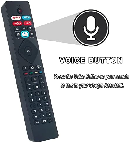 New RF402A-V14 Voice Remote Control Replacement for Philips Android TV 43PFL5604/F7 43PFL5704/F7 50PFL5604/F7 50PFL5704/F7 55PFL5604/F7 55PFL5704/F7