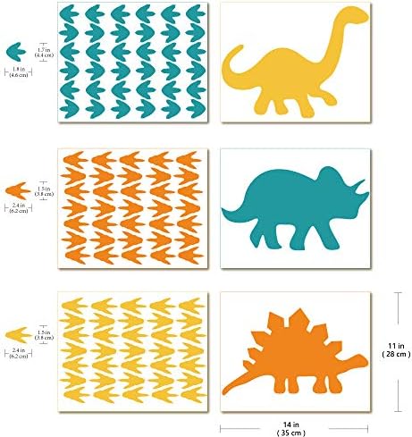 Гулигули Диносаурус Ѕид Налепница - Диносаурус Стапалки Налепници - Винил Ѕид Уметност За Момчиња Девојки Деца Спална Соба Расадник Дома