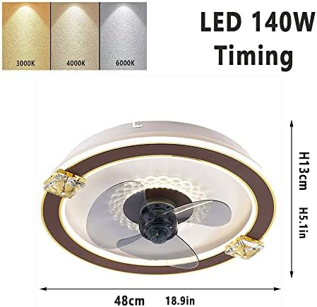КАТА-МЕДИКА Низок Профил Вентилатор Светлина Тајмингот Невидливи Затворени 3 Брзини Прилагодливи Вентиладор Балк 140W ПРЕДВОДЕНА Вентилација