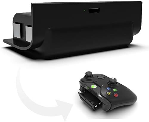 Полнење Xbox Еден Контролер 1200mah Предвремени-Во Батерија Пакет со 3FT USB Полнење Кабел За Xbox Еден Контролери, Црна