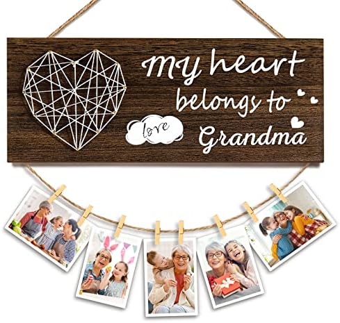 Матигуд баба подароци рамка за слика, подароци за ден на мајки за баба од внука и внук, внуци слика рамка баба подароци за роденден