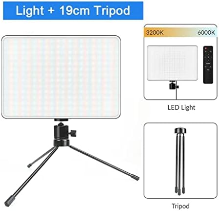 SLSFJLKJ Dimmable LED Видео Светилка Панел Еу Приклучок За Полнење Светло Тробојно Фотографско Осветлување