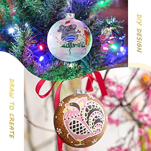 Јасни пластични рамни диск украси 3.15 инчи DIY транспарентни пополнети украси топки Божиќ виси украси новогодишни украси Декоративни украсни занаетчиски