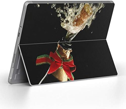Декларална покривка на igsticker за Microsoft Surface Go/Go 2 Ultra Thin Protective Tode Skins Skins 000427 Wine Champagne Wine