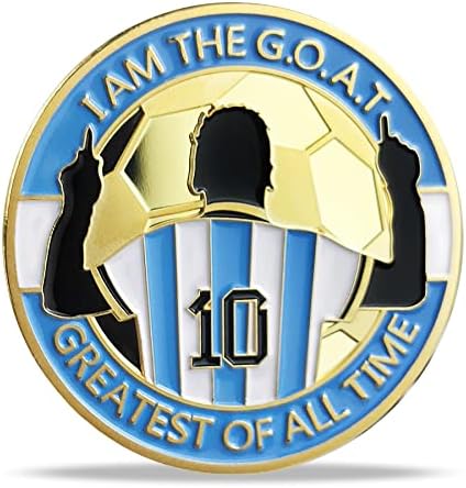 Комеморативна паричка на фудбалска starвезда Јас сум G.O.A.T Бал Кинг Медал Подарок Qué Mirás Bobo, andá pa 'allá