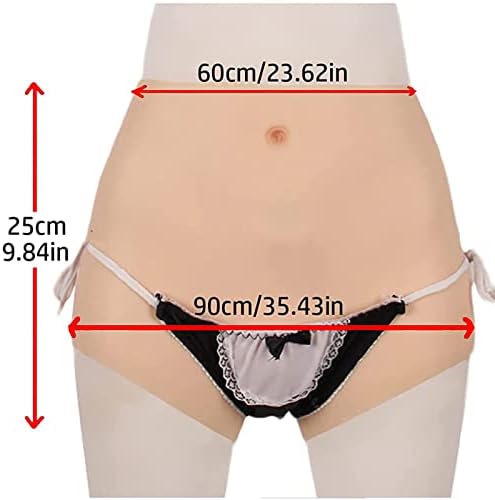 HDFU Crossdresser Silicone Realistic vagina panty сексуална вагина колк лифт лажен задникот засилувач за трансродова шемале, боја 3,