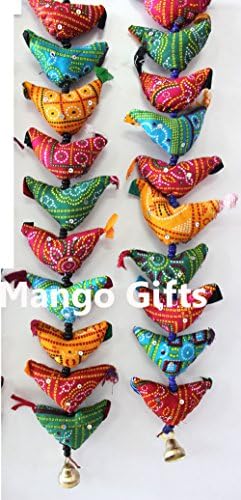 Манго Подароци 20 Тота Птица Ѕвонче Врата Виси Традиционални Индиски Виси Декорација Индија