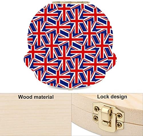 Британско знаме шема за заби самовила кутија симпатична држач за заби заби дрвени складишта изгубени заби заби кутија за роденденски