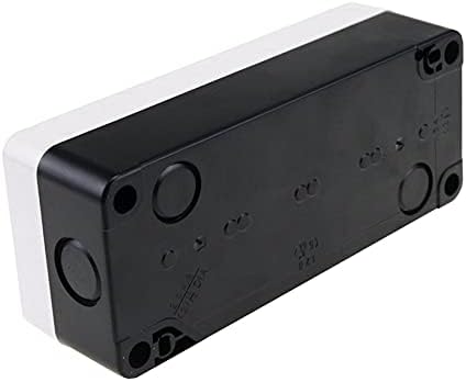 SkxMod 22mm Копче прекинувач Бела контрола во водоотпорна кутија за прекинувач 4 дупка со копче за стоп на стрела Индустриска контролна