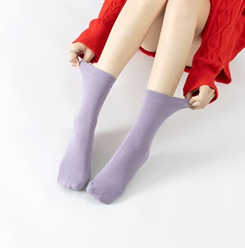 Чорапи на јога пилатес со зафатнини за жени кои не се лизгаат цврсти бонбони во боја на екипажот за баре балет танц
