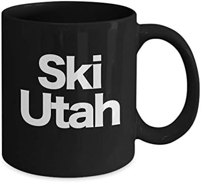 Скија Јута кригла црна кафе чаша скијачка патрола, зајаче, бум, скијас, сноуборд, долина на елени, орел точка, парк град,