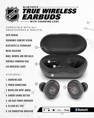 СИТЕ NHL UNISEX Вистински безжични ушни уши
