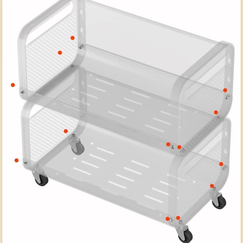 SDFGH кујна зачини за складирање 3/4 Ниво на подот решетката за прибор за јадење за бања за складирање мултифункционална количка