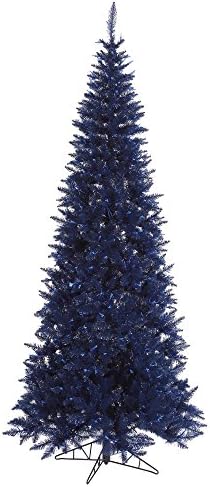 Викерман 5,5 'морнарица сина ела тенка вештачка новогодишна елка нелична, сезонски украсен украс во затворен простор