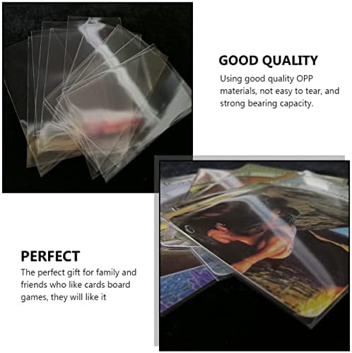 Alipis 200pcs палуби Стандардни капаци на картички за капаци на картички за садови за заштити за заштити за заштита на торбички пластични покер