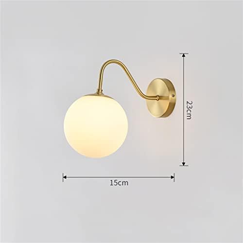 Kaorou стаклена топка wallидна светлина за полето за патент бакар нордиски LED wallиден светло