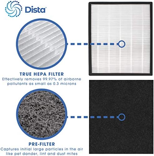 DISTA FILTER - PREMIUM H13 TRUE HEPA FILTER FILTER J Компатибилен со FLT5900 за AC5900WCA прочистувач на воздухот