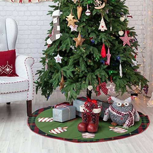 Божиќна Карирана Божиќна Елка Здолниште гном 30 х30 Божиќни Орнаменти Мат Божиќни Топки Дрво Здолниште За Внатрешни Празнични Празнични