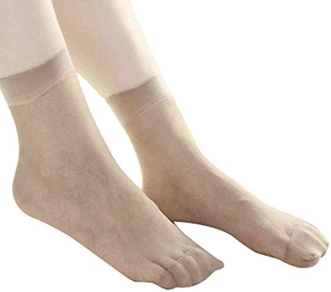 10 пара девојчиња глуждот женски чорапи за девојки тенки свила ултра ниски чорапи исечени чорапи Атлетски чорапи кои не се лизгаат кратки еластични