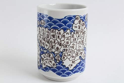 Мино Опрема Јапонска Керамика Суши Јуноми Чаван Чаша Чаша Мапа На Јапонија Во Er Сенгоку направена Во Јапонија ЈАЈ040