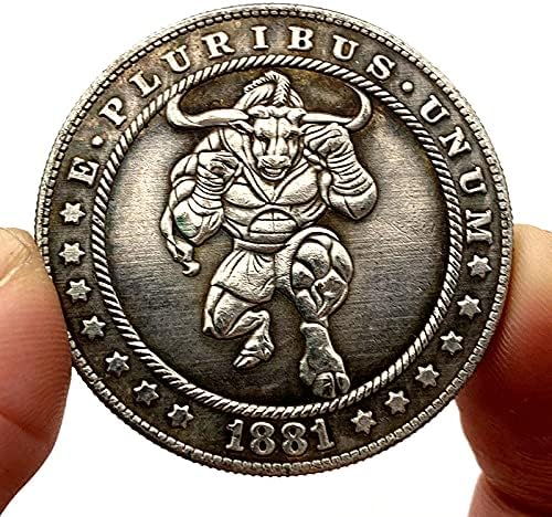1881 Скитничка Монета Омилена Монета На Ѓаволот Комеморативна Монета Сребрена Обложена Биткоин Аита Монета Среќна Монета Колекционерска Монета