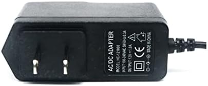 1A Адаптер за напојување на напојување со вклучување на електрична енергија, CE-список, кабел за напојување со врв од 5,5x2.1 mm,