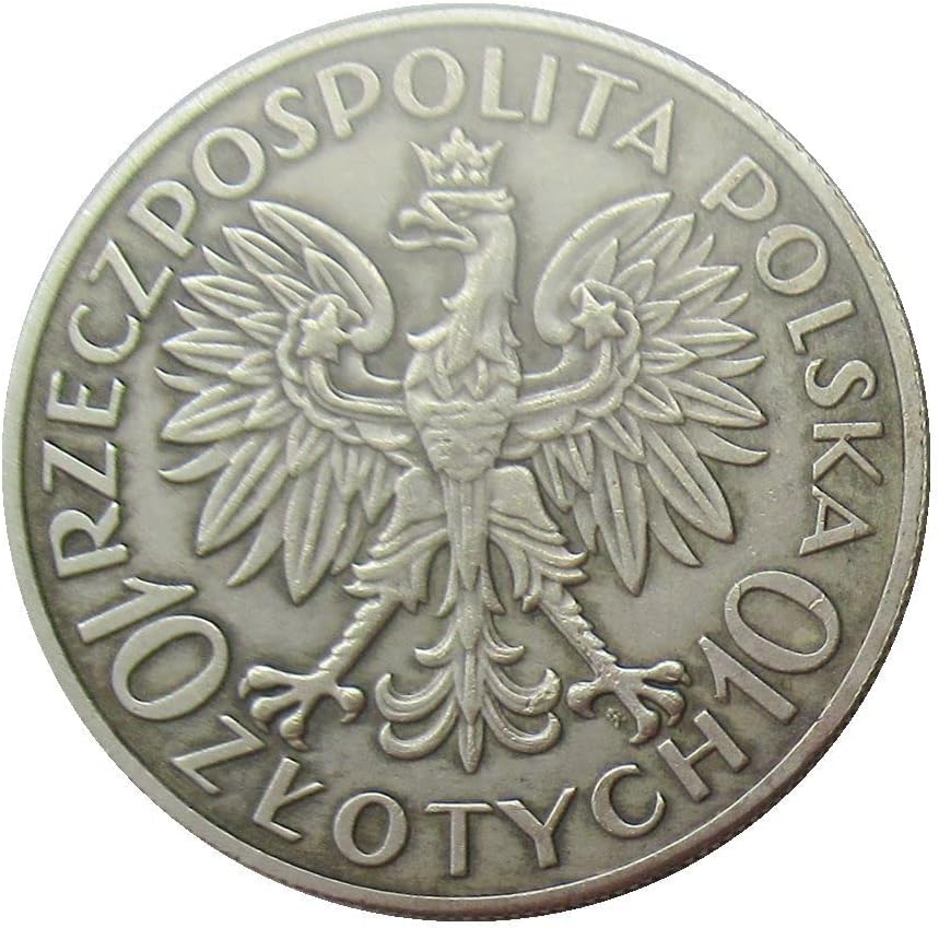 Полски од сребрен долар 10 ЗЛОТИ 1933 година Комеморативна монета од странска копија